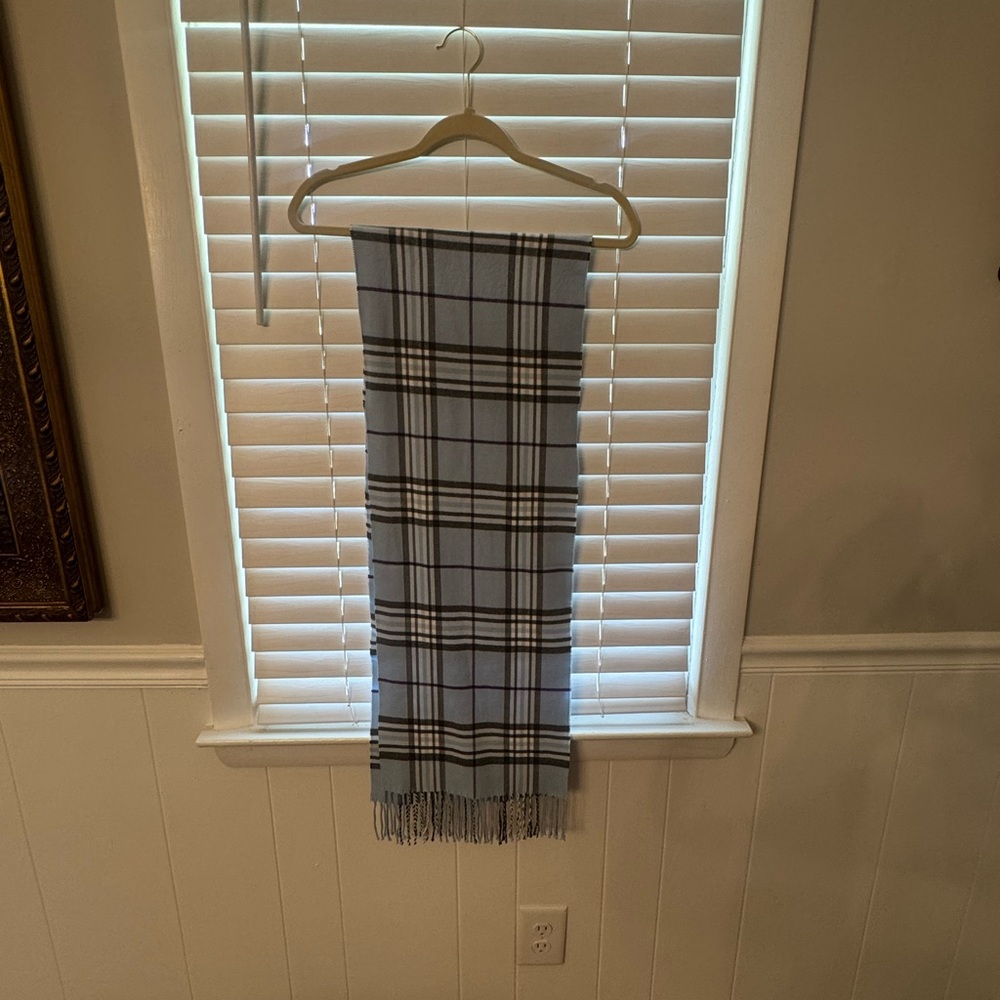 Plaid Fringe Scarf